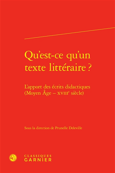 Qu'est-ce qu'un texte...