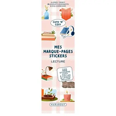 Marque page stickers : lecture