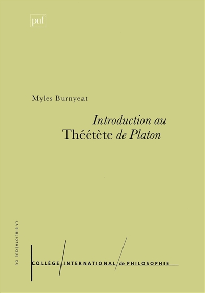 Introduction au Théétète de Platon