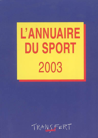L'annuaire du sport 2003