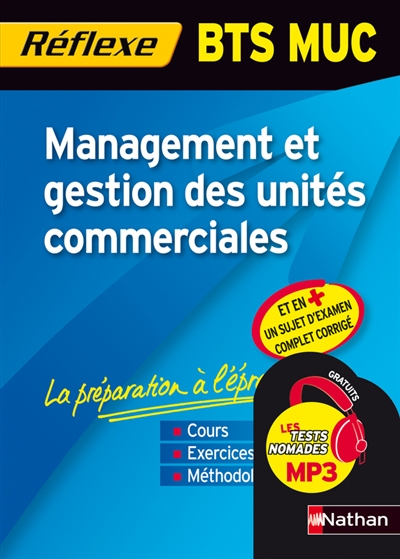 Management et gestion des unités commerciales : BTS MUC