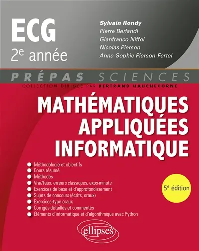 Mathématiques appliquées informatique ECG 2e année