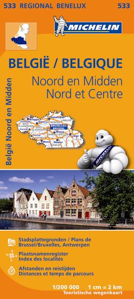 CARTE REGIONALE EUROPE - CARTE REGIONALE NOORD-EN MIDDEN-BELGIE / BELGIQUE NORD ET CENTRE