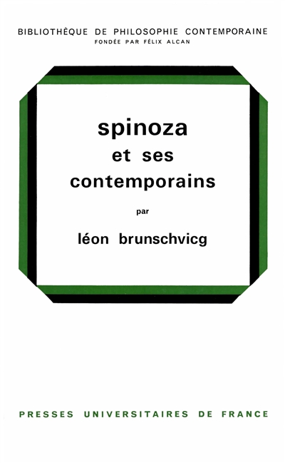 Spinoza et ses contemporains