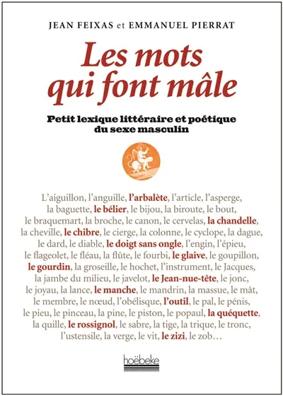Les mots qui font mâle : petit lexique littéraire et poétique du sexe masculin