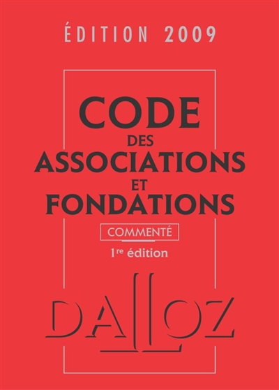 Code des associations et fondations commenté