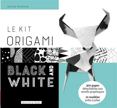 Le kit origami black and white