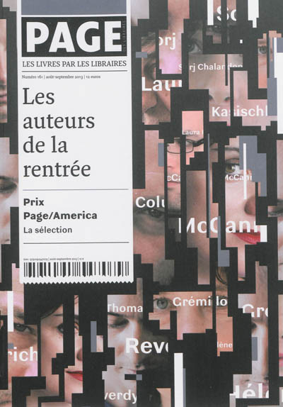 Page des libraires, n° 161. Les auteurs de la rentrée