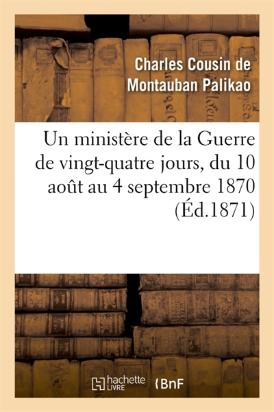 Un ministère de la Guerre...