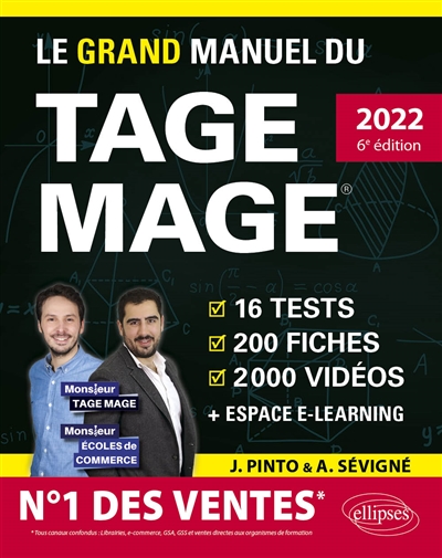 Le grand manuel du Tage Mage : 16 tests, 200 fiches, 2.000 vidéos : nouveau programme officiel, 2022