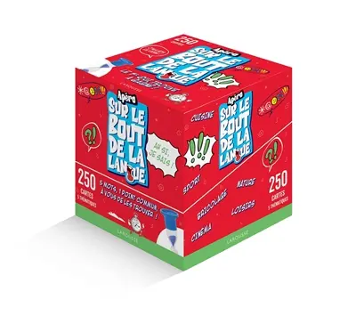 Apéro : sur le bout de la langue : 5 mots, 1 point commun, à vous de les trouver !