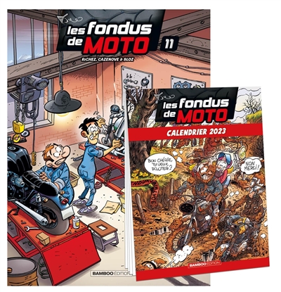 Les fondus de moto : pack volume 11 + calendrier 2023