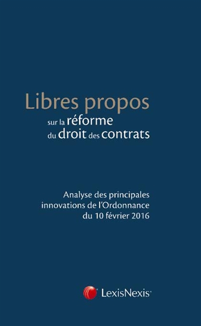 Libres propos sur la...