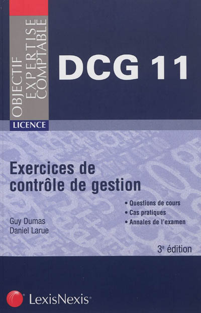 DCG 11, exercices de contrôle de gestion