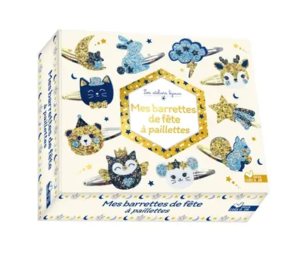 Mes barrettes de fête à paillettes