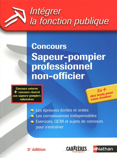 Concours sapeur-pompier professionnel non-officier : catégorie C