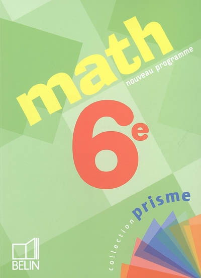 Math 6e, nouveau programme