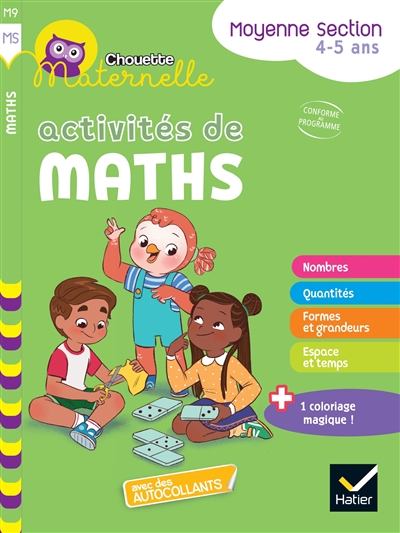 Activités de maths, moyenne section, 4-5 ans : nouveaux programmes