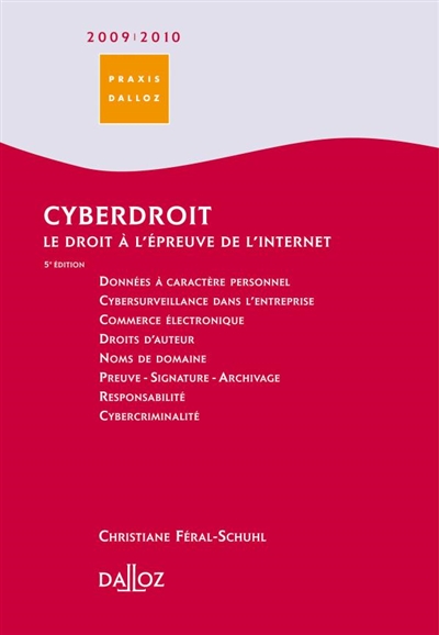 Cyberdroit 2009-2010 : le droit à l'épreuve de l'Internet