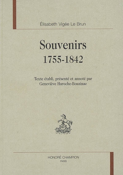 Souvenirs, 1755-1842