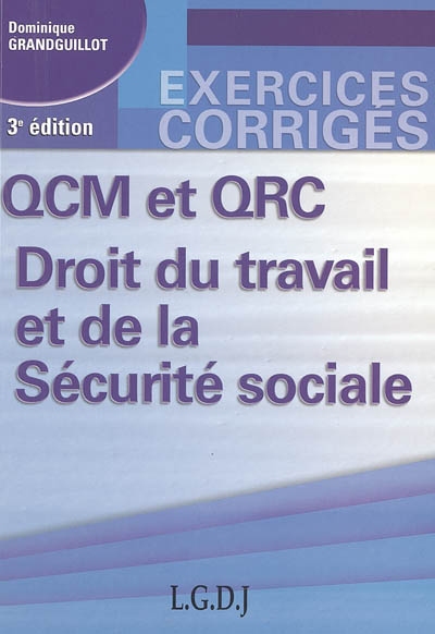 QCM et QCR droit du travail et de la sécurité sociale