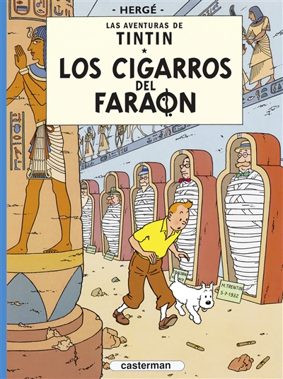 las aventuras de tintin. los cigarros del faraon