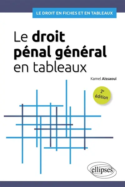 Le droit pénal général en tableaux