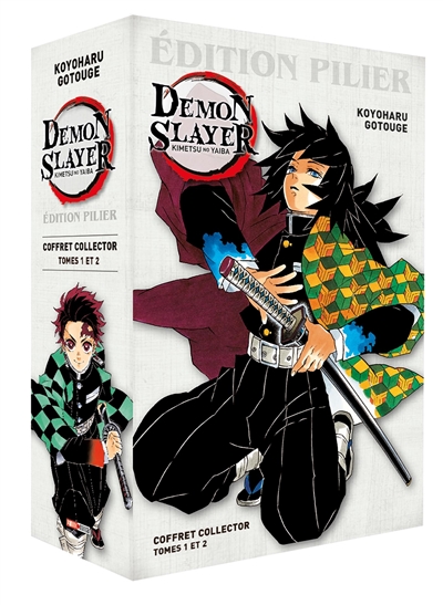 Coffret Demon slayer : Kimetsu no yaiba : édition pilier, tomes 1 & 2