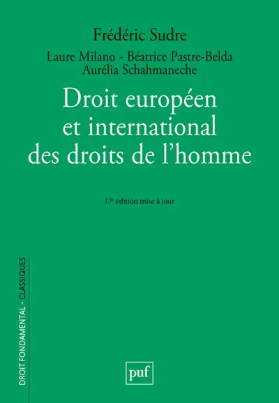 Droit européen et international des droits de l'homme