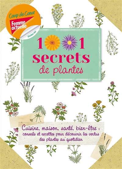 1.001 secrets de plantes : cuisine, maison, santé, bien-être : conseils et recettes pour découvrir les vertus des plantes au quotidien