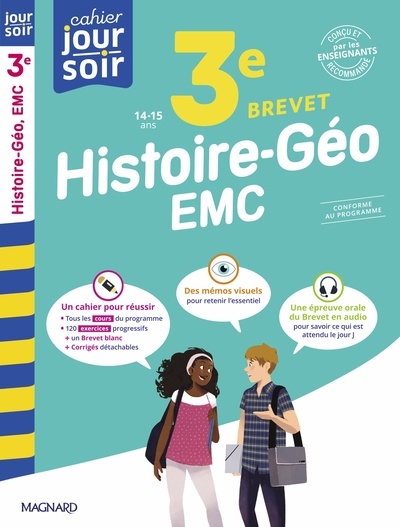 Histoire géo EMC 3e, 14-15 ans : brevet : conforme au programme