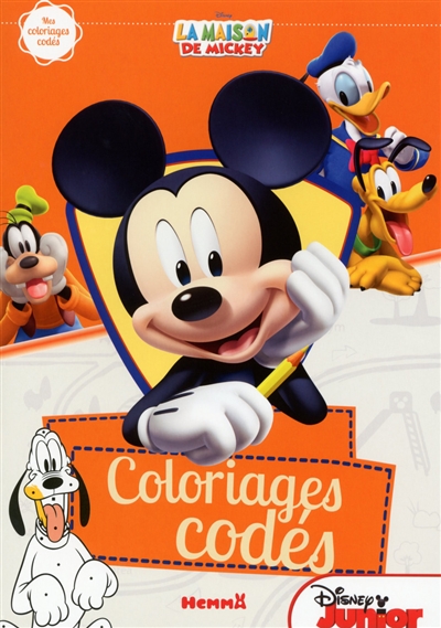 La maison de Mickey : coloriages codés