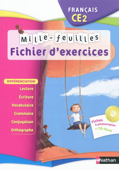 Mille-feuilles, français CE2 : fichier d'exercices