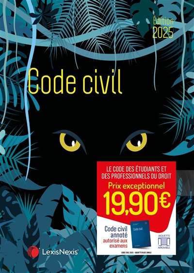 Code civil 2025 : jaquette blue jungle