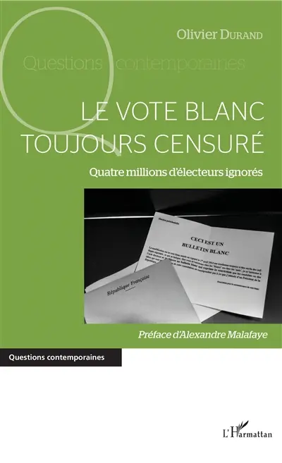 Le vote blanc toujours censuré : quatre millions d'électeurs ignorés