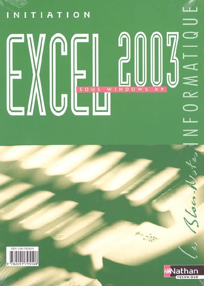 Initiation Excel 2003 sous Windows XP