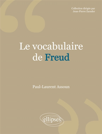 Le vocabulaire de Freud
