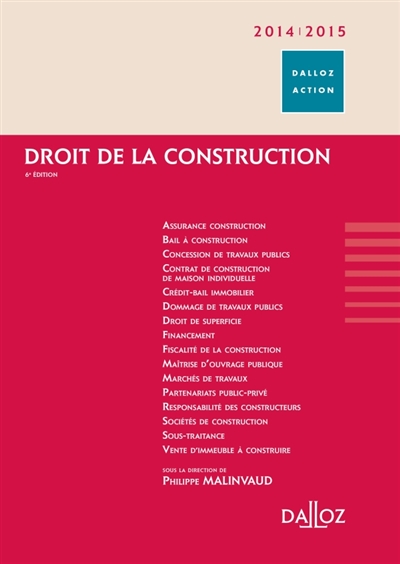 Droit de la construction 2014-2015