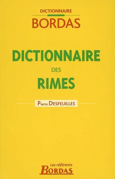 Dictionnaire Bordas des rimes