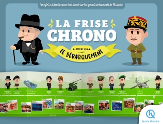 La frise chrono Le débarquement : Chronopoche
