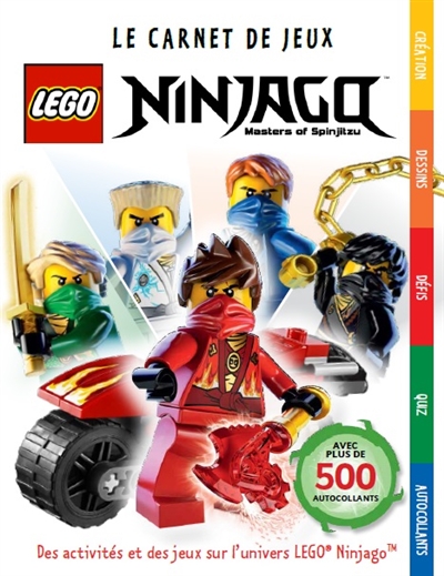 Lego Ninjago : masters of Spinjitzu : le carnet de jeux