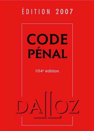 Code pénal 2007