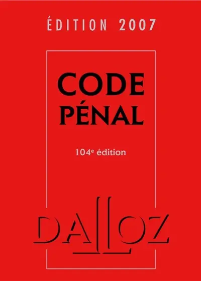 Code pénal 2007