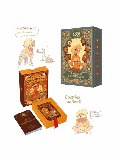 Le mystérieux jeu de cartes de Lou ! : jeu de 60 circonstances considérables