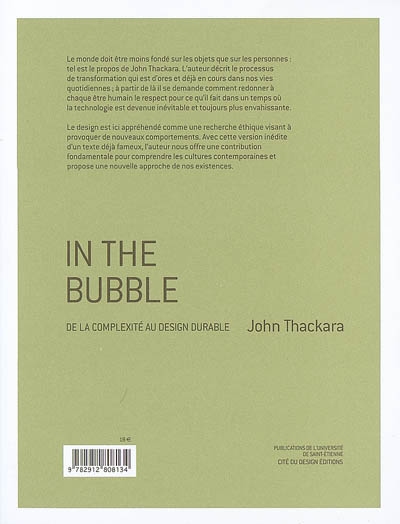 In the bubble : de la complexité au design durable