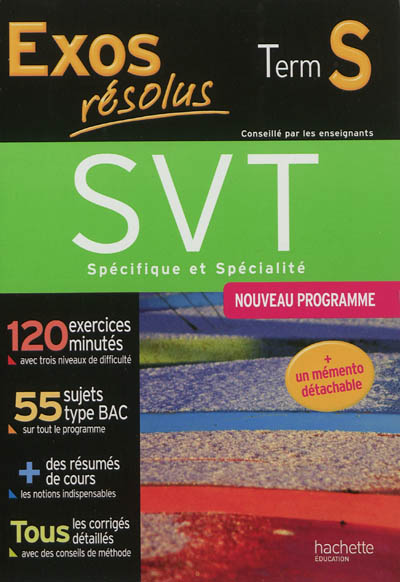 SVT spécifique et spécialité terminale S