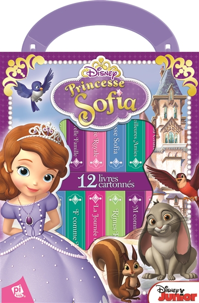 Princesse Sofia : douze histoires de princesse Sofia et ses amis : 12 albums tout-carton