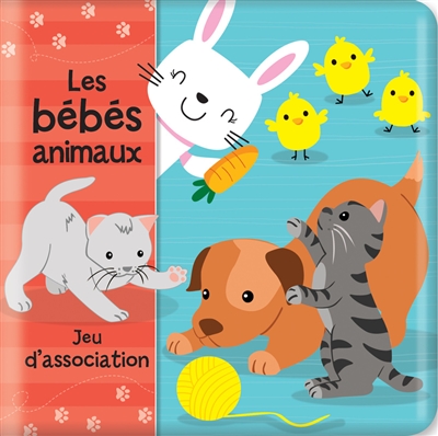 Les bébés animaux : Jeu d'association : Mon livre de bain