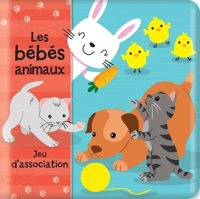 Les bébés animaux : Jeu d'association : Mon livre de bain