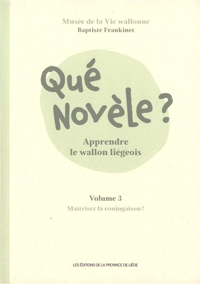 Qué novèle ? : apprendre le wallon liégeois. Vol. 3. Maîtrisez la conjugaison !